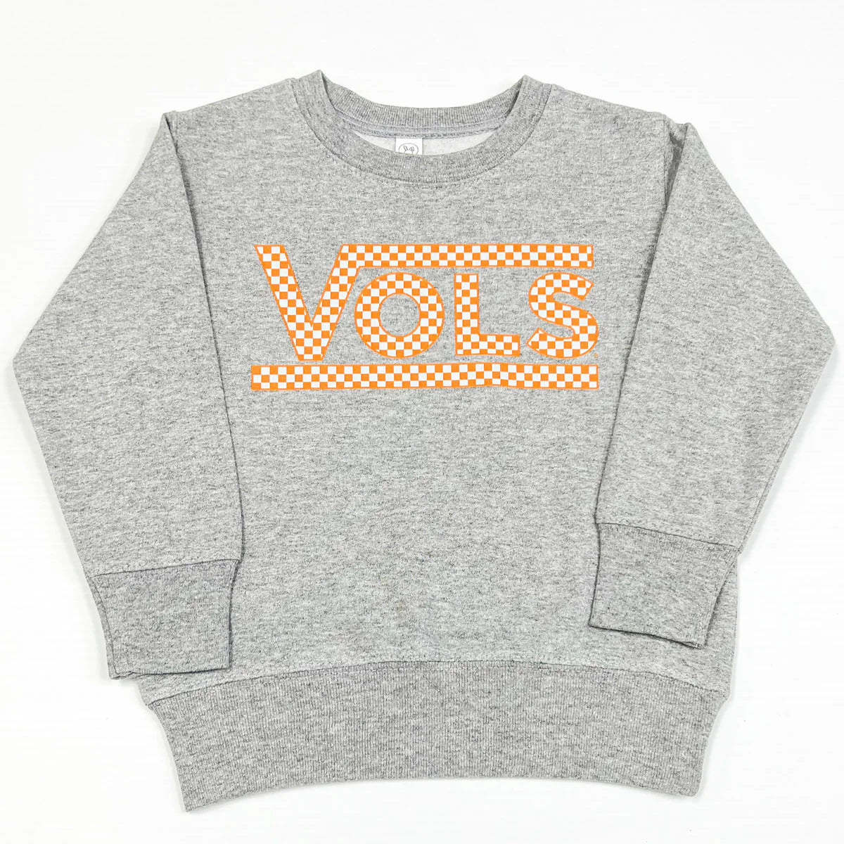 "VOLS" Checkerboard Crew Sweatshirt, Toddler & Youth