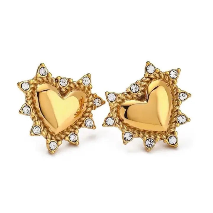 Heart Stud Earrings