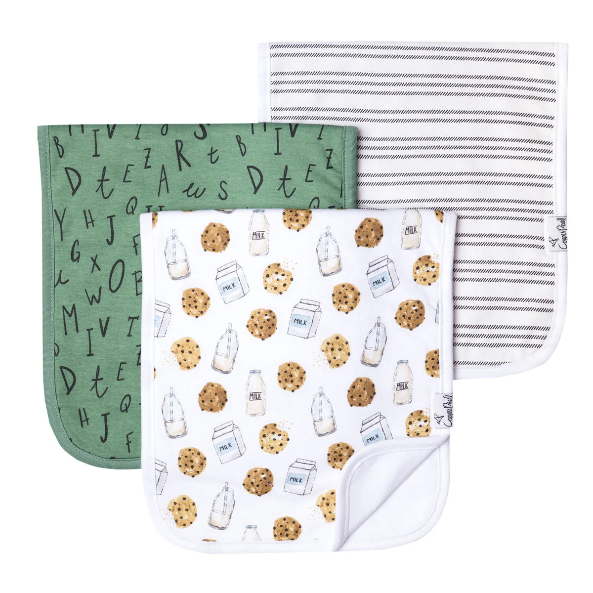 Copper Pearl Burp Cloths Chip