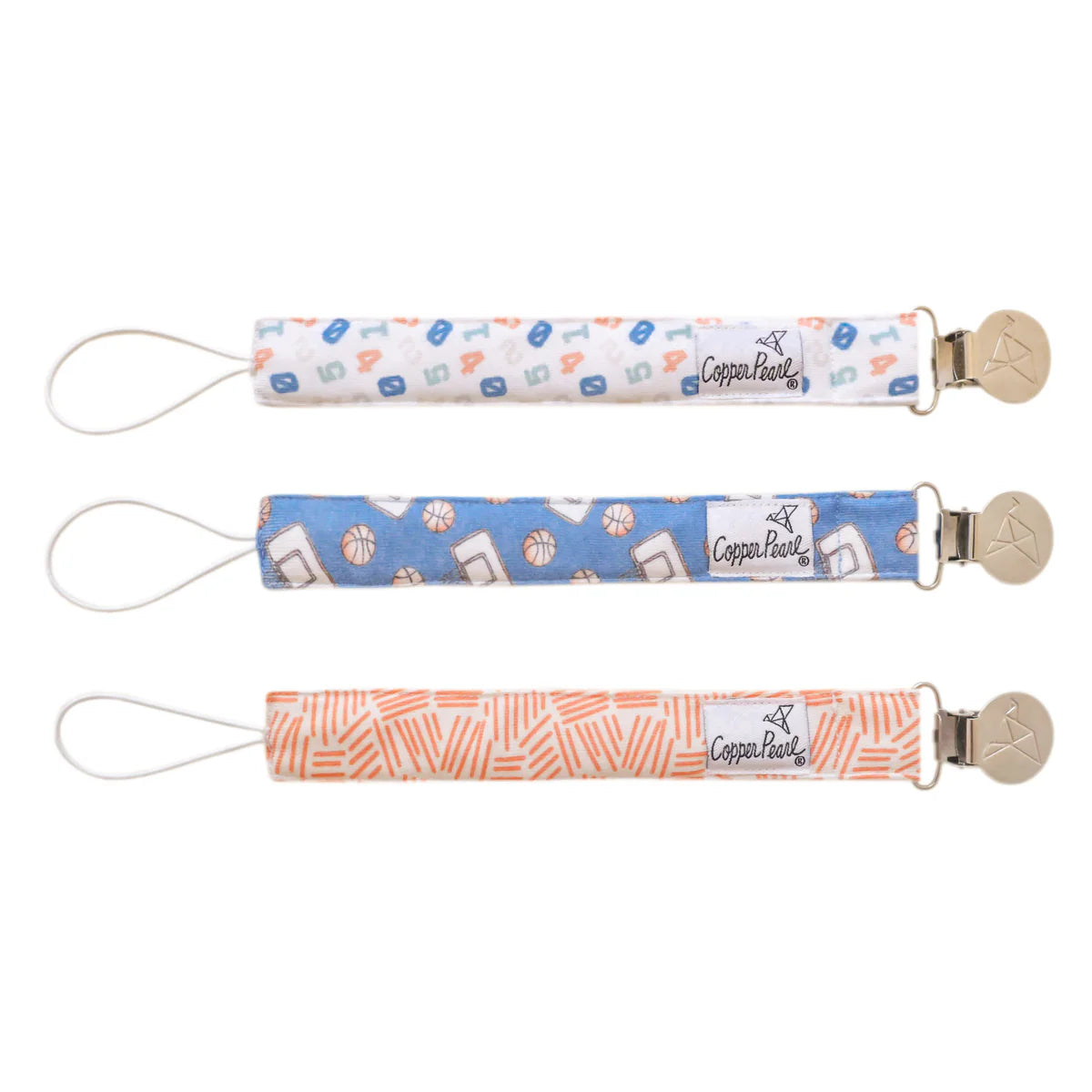 Copper Pearl Binky Clips Dunk