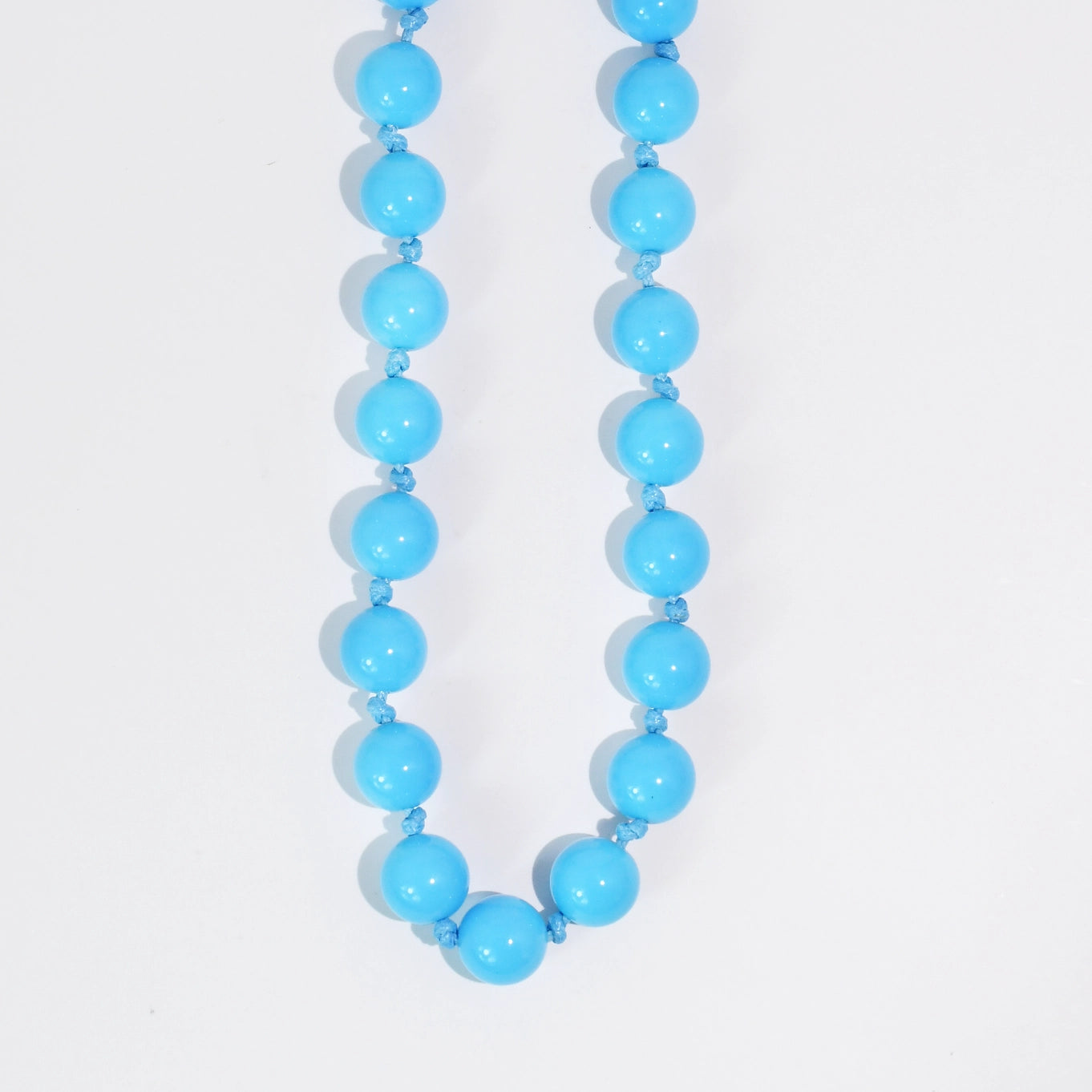 Bubblegum Beads Necklace Blue