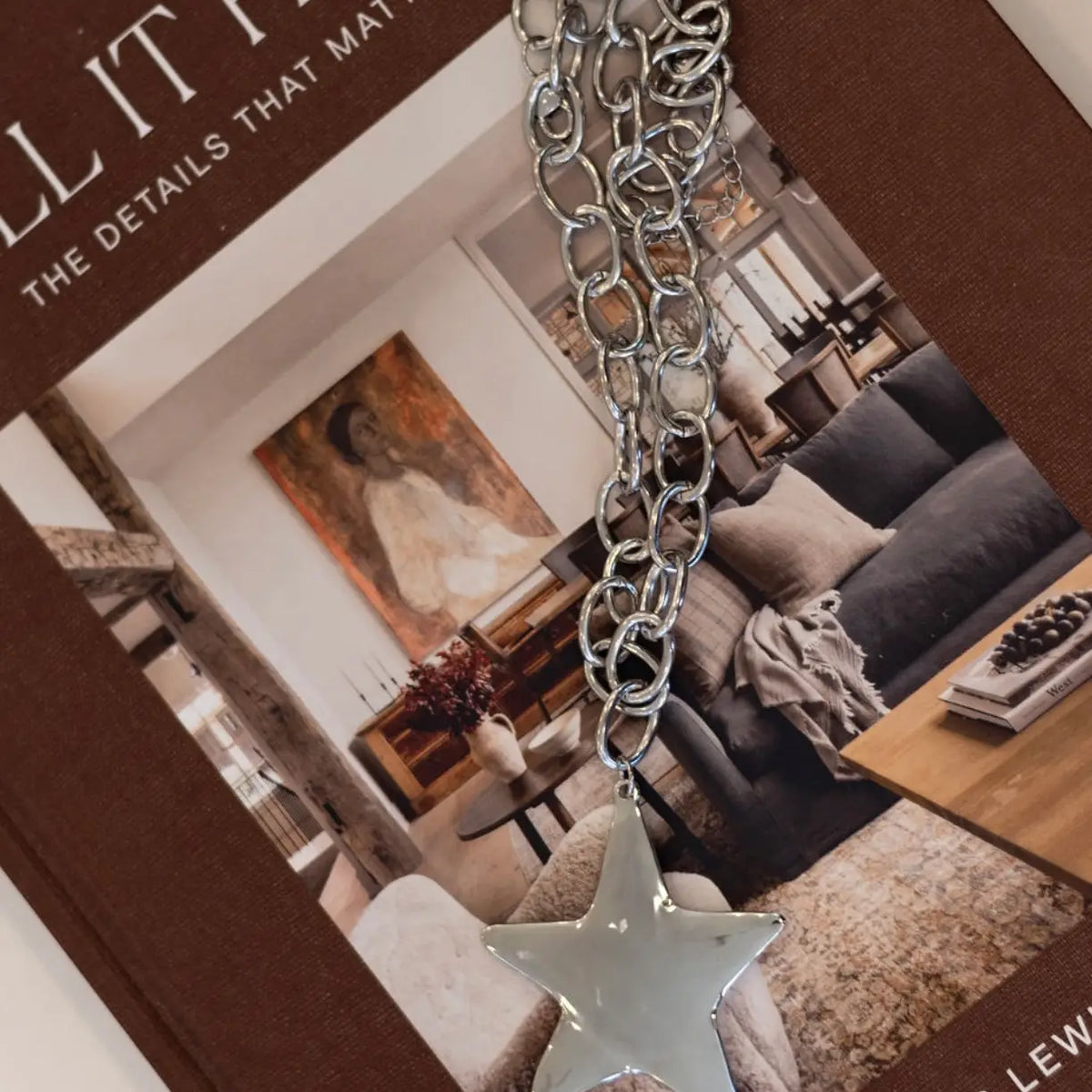 Big Star Necklace Silver