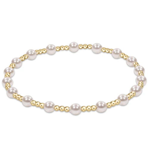E Newton Classic Pearl Sincerity 4mm Bracelet