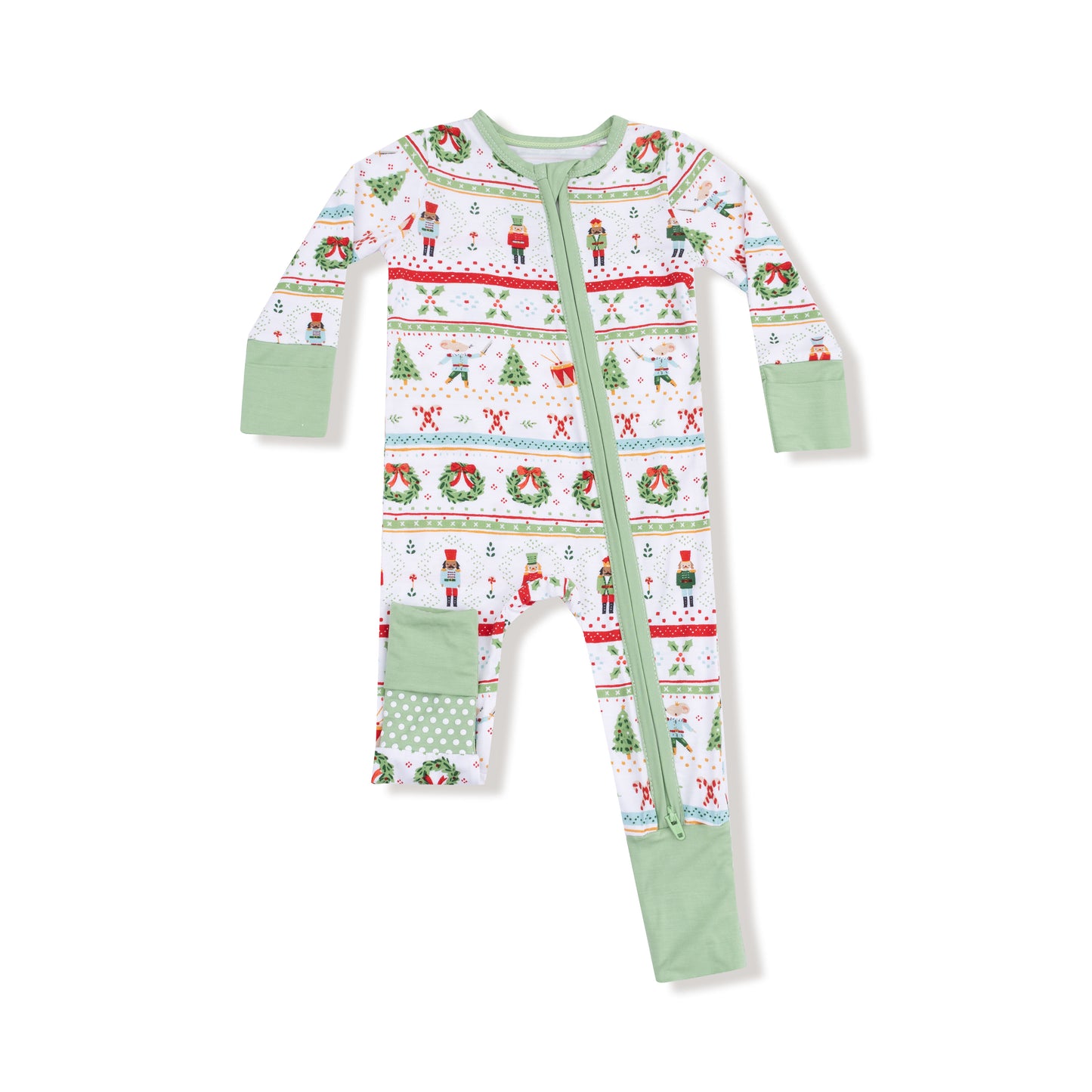 Nutcracker Fair Isle - 2 Way Zipper Romper
