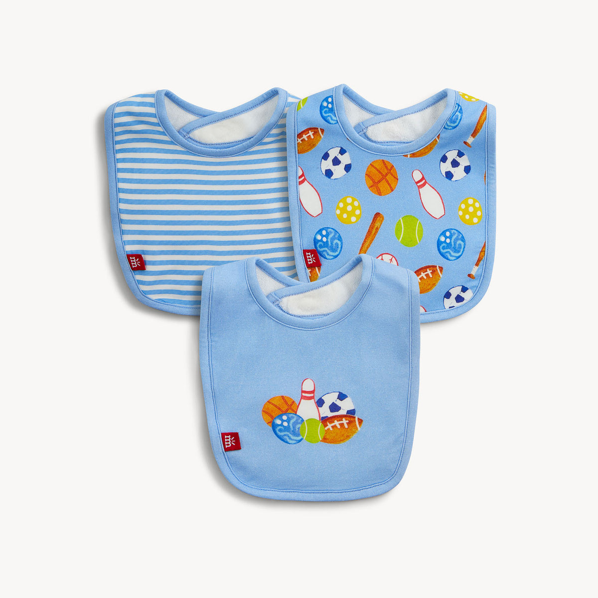 Magnetic Me All Over Sports Modal Bib 3-pack