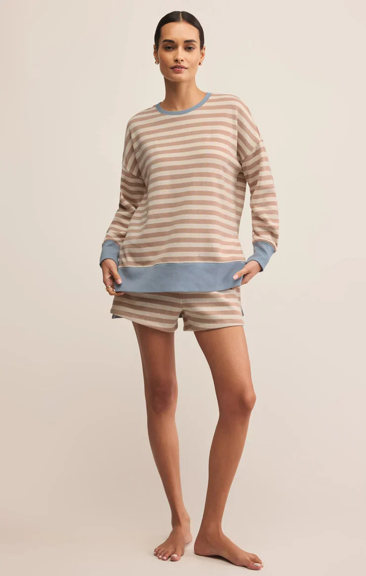Z Supply Layer Up Stripe Sweatshirt