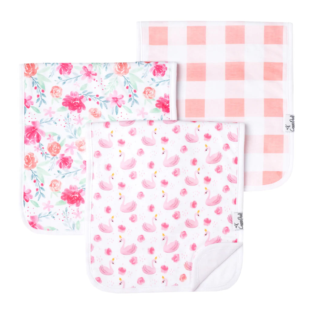 Copper Pearl June Burp Cloths