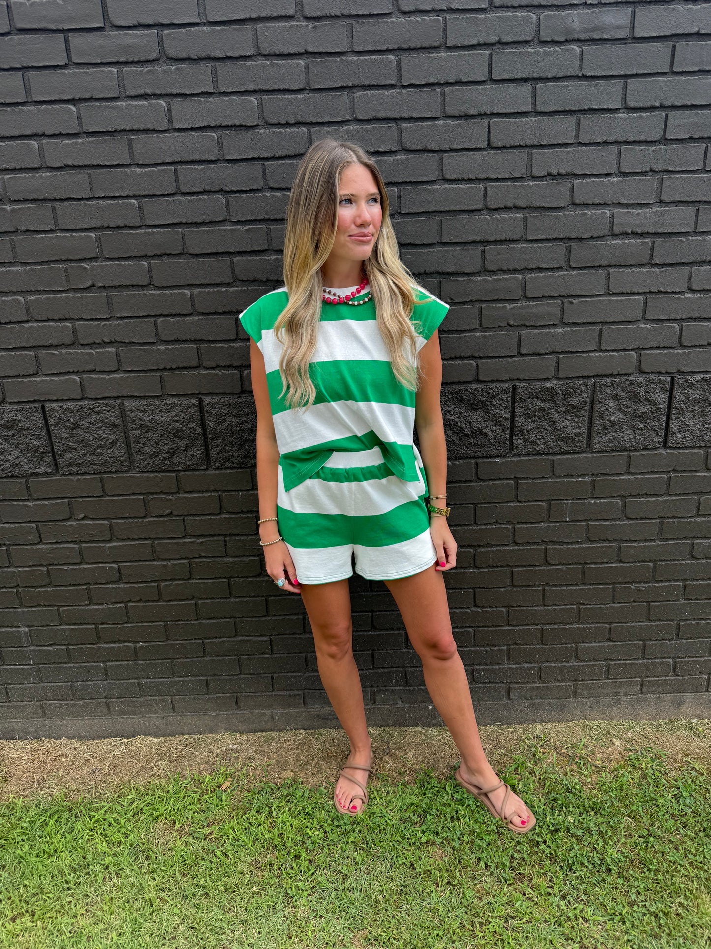 Ellis Green/White Top