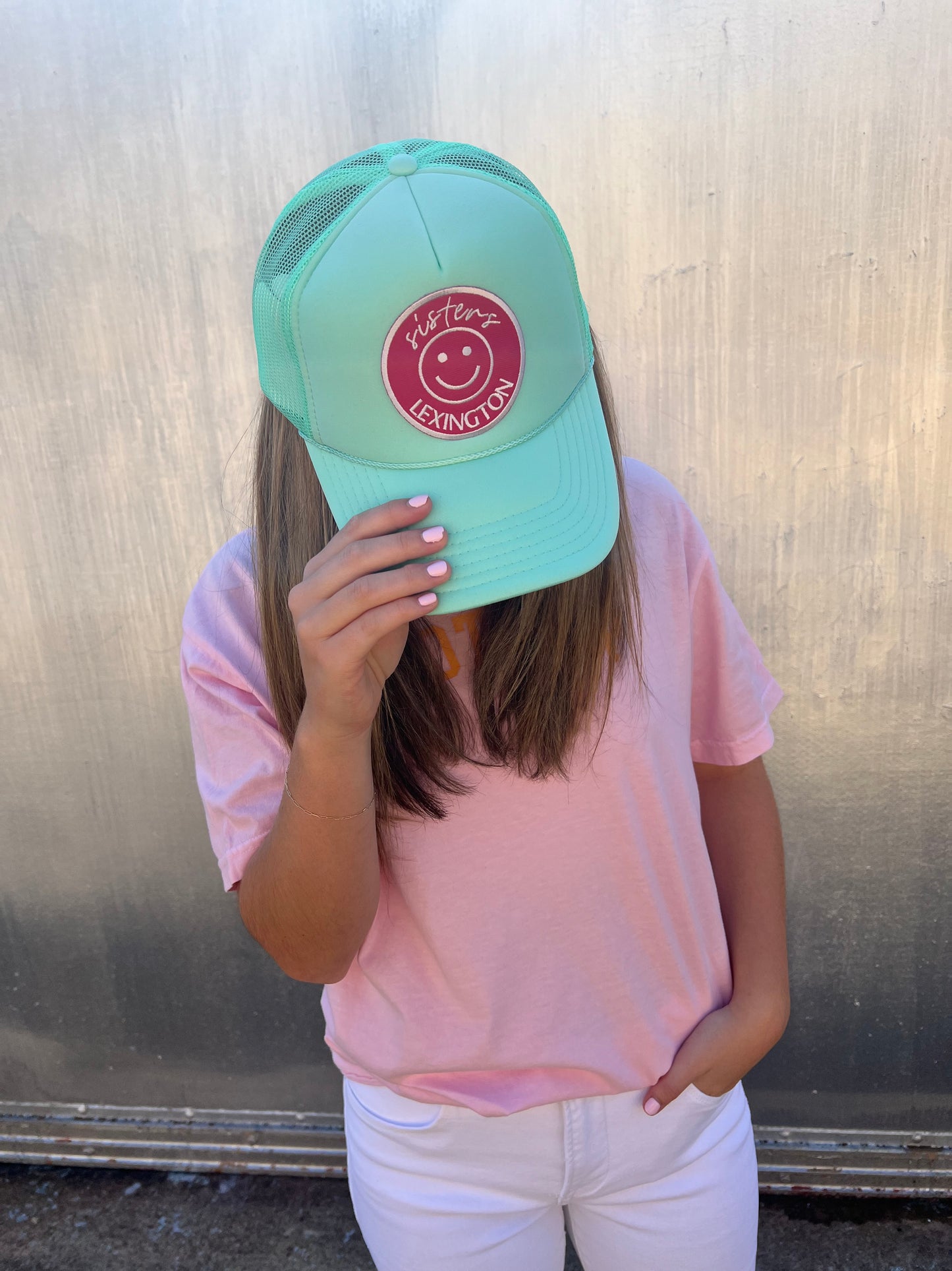 Sisters Mint Trucker