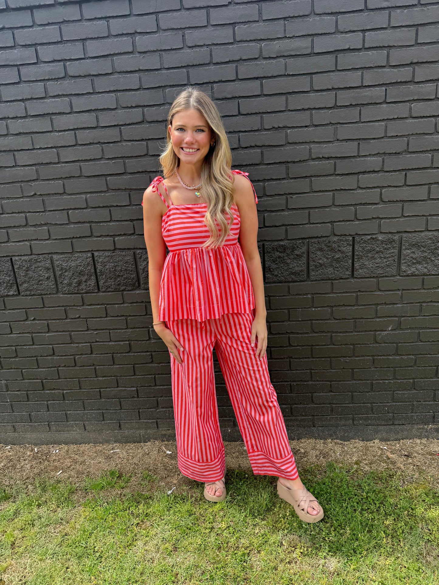 Watermelon Stripe Top
