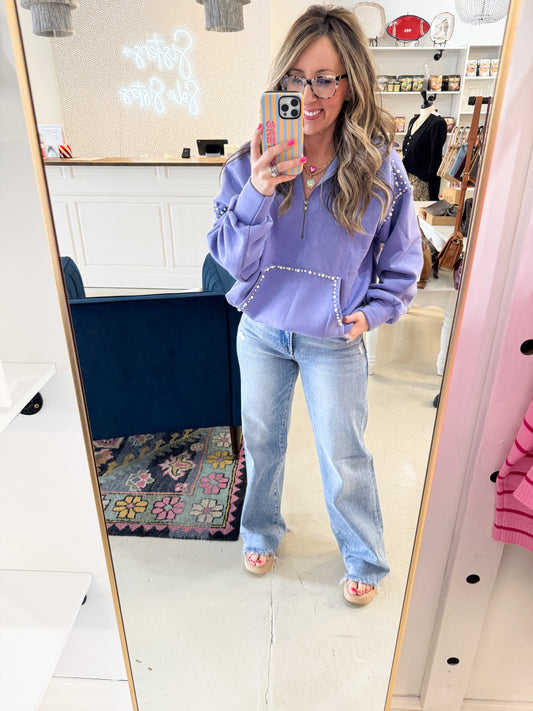 Peri Jeweled Hoodie