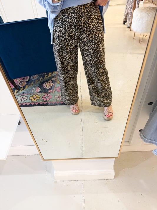Lexie Leopard Wide Leg Pants