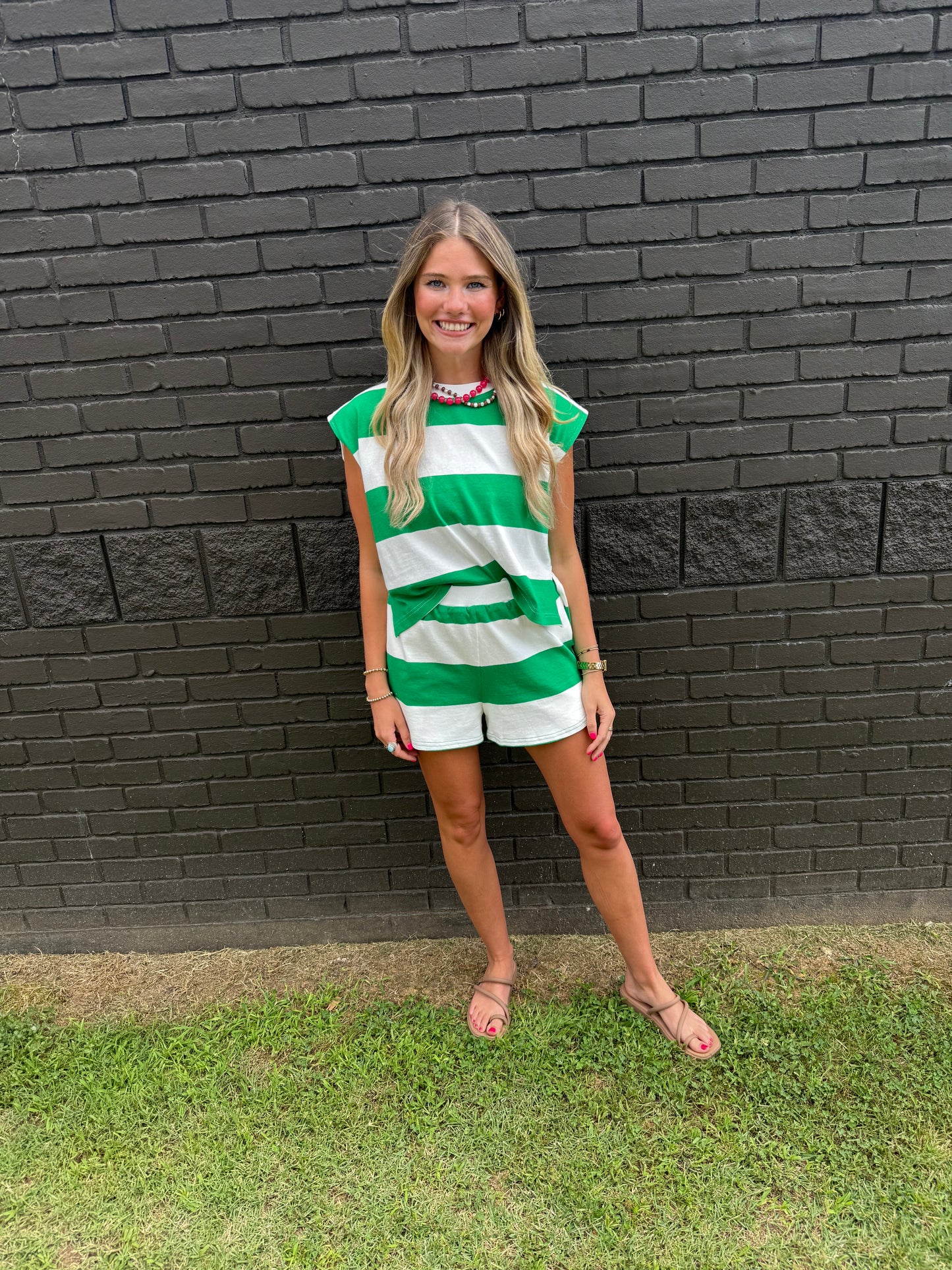 Ellis Green/White Top