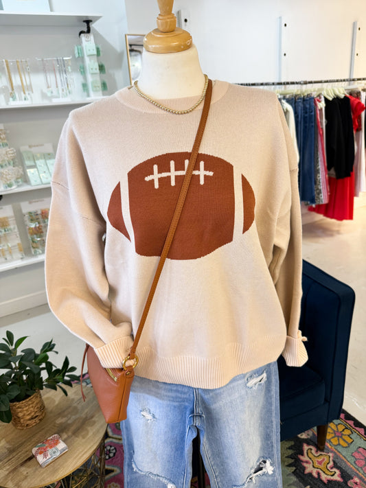 Football Oatmeal Sweater