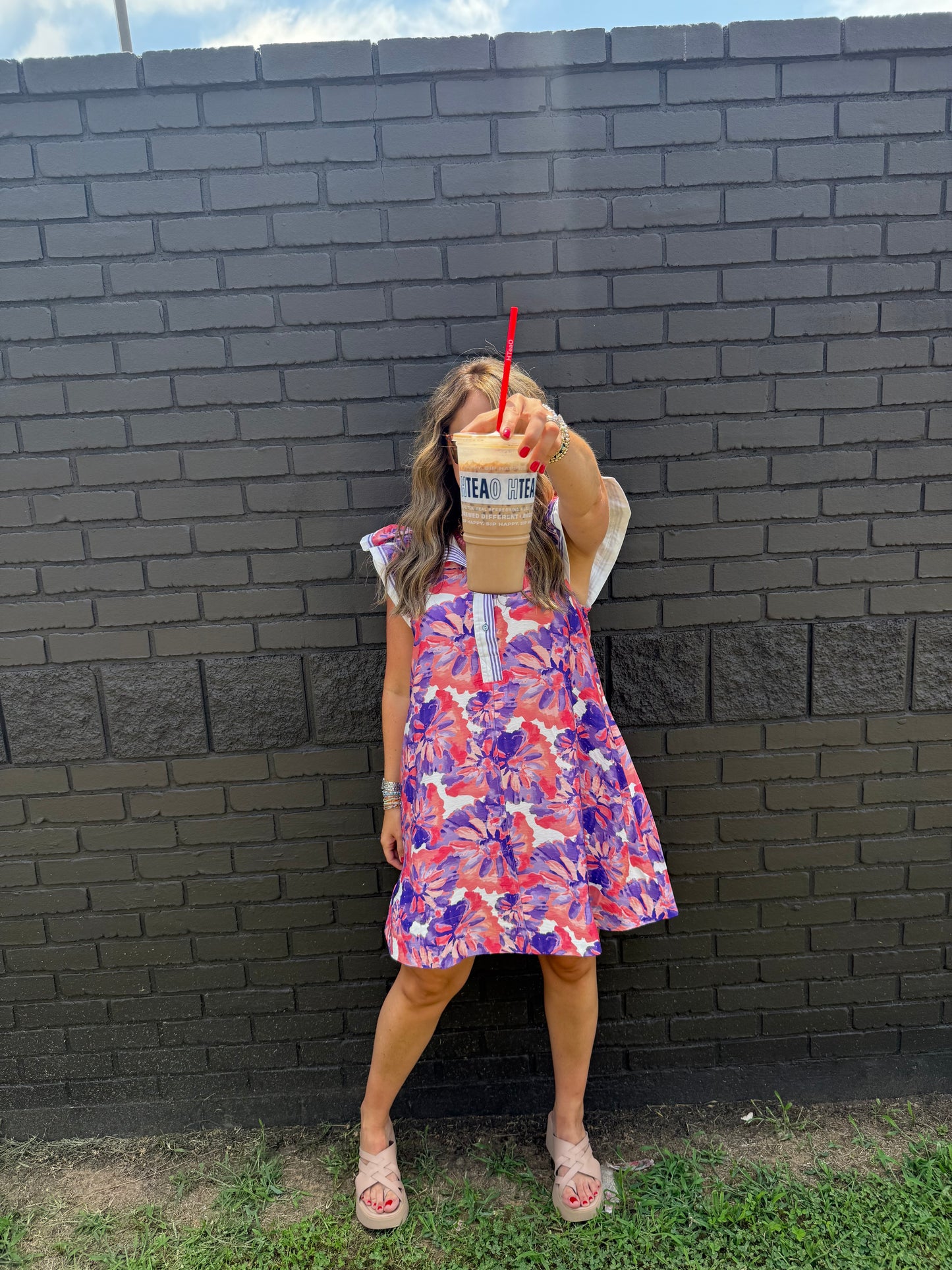 Elani Coral Dress