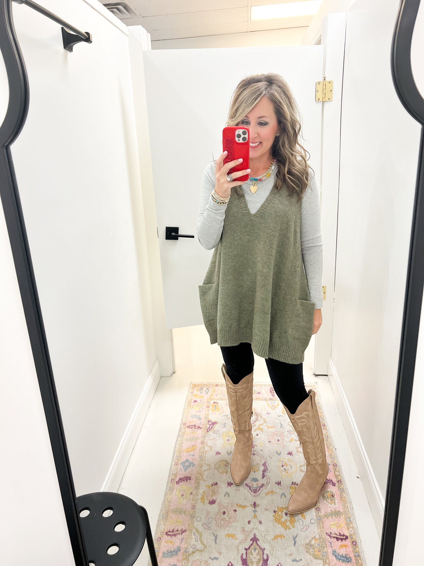 Arnett Sweater Tunic Sage