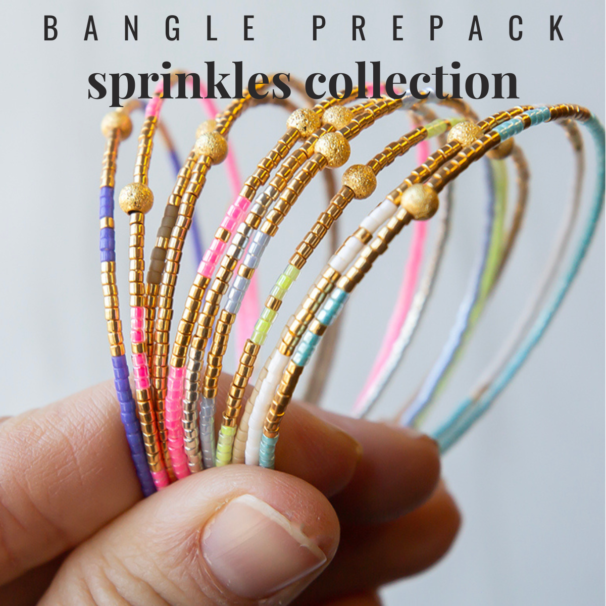 Sprinkles Bangles: Gold