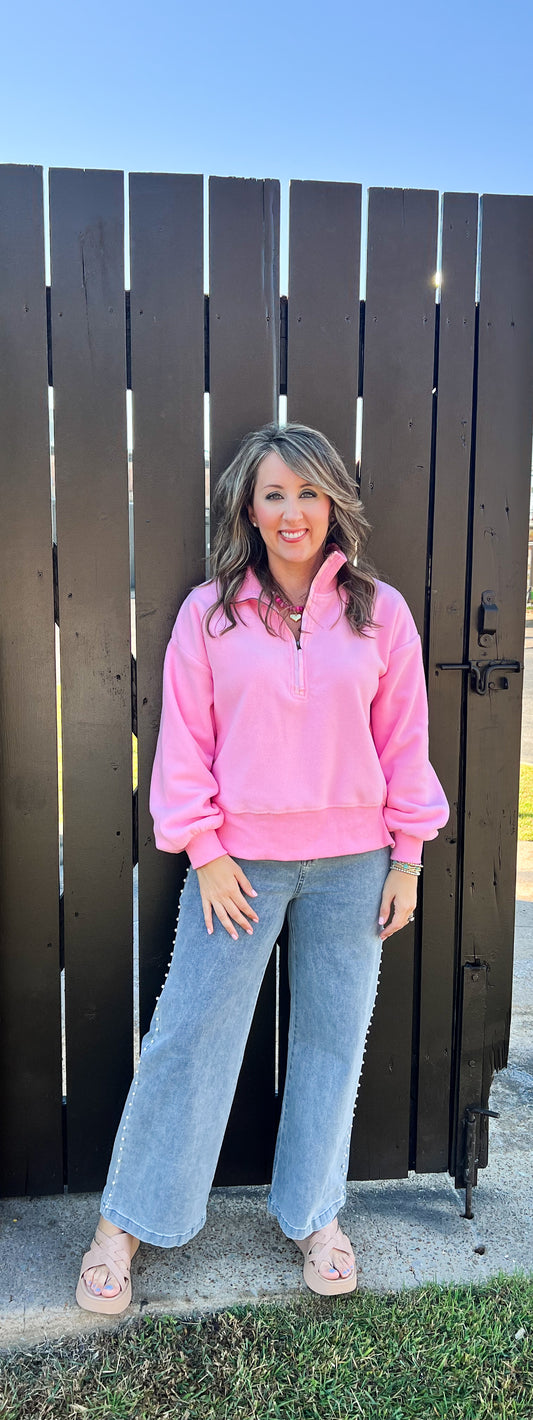 Punchy Pink Pullover