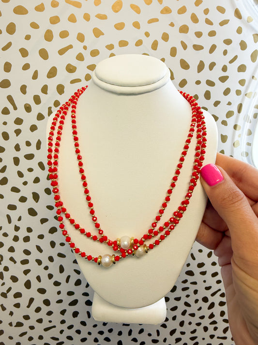 Glowy Necklace Red