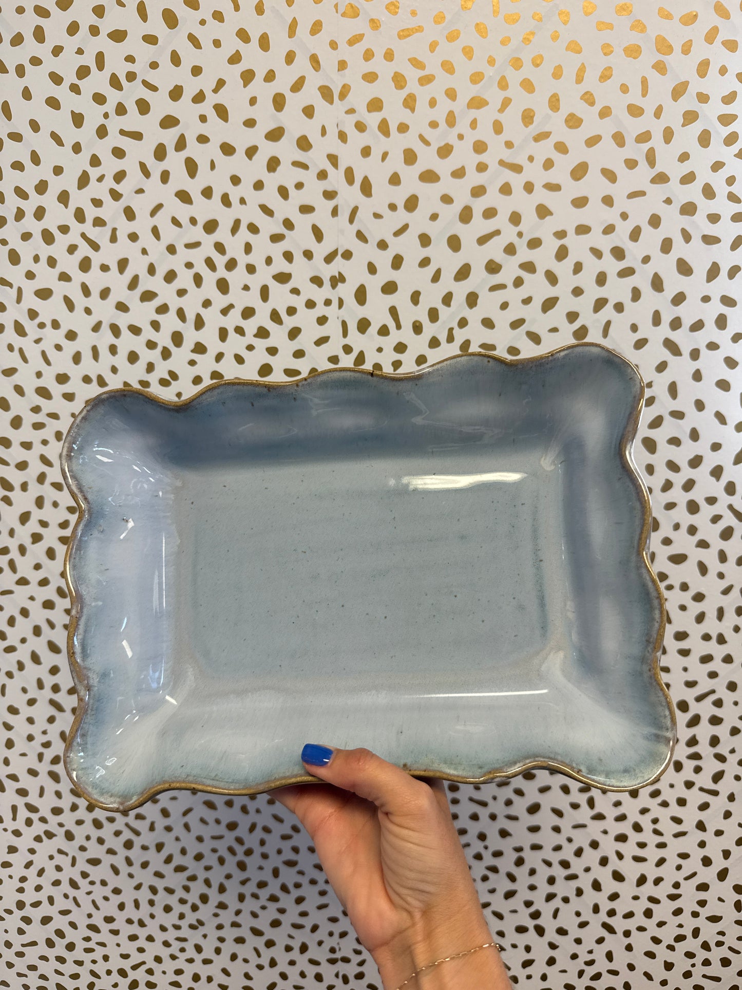 Etta B Waved Rectangle Baker