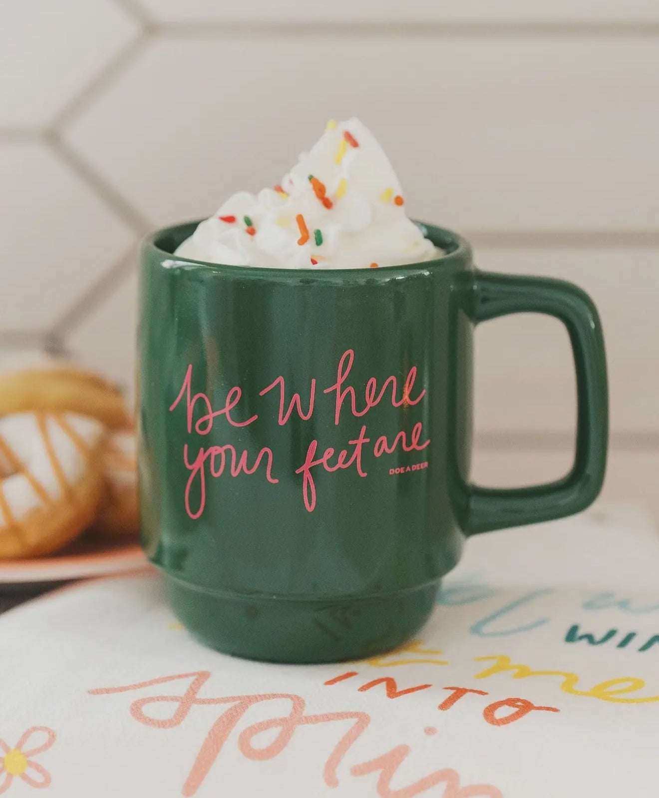 Be Where Your Feet Are Mug