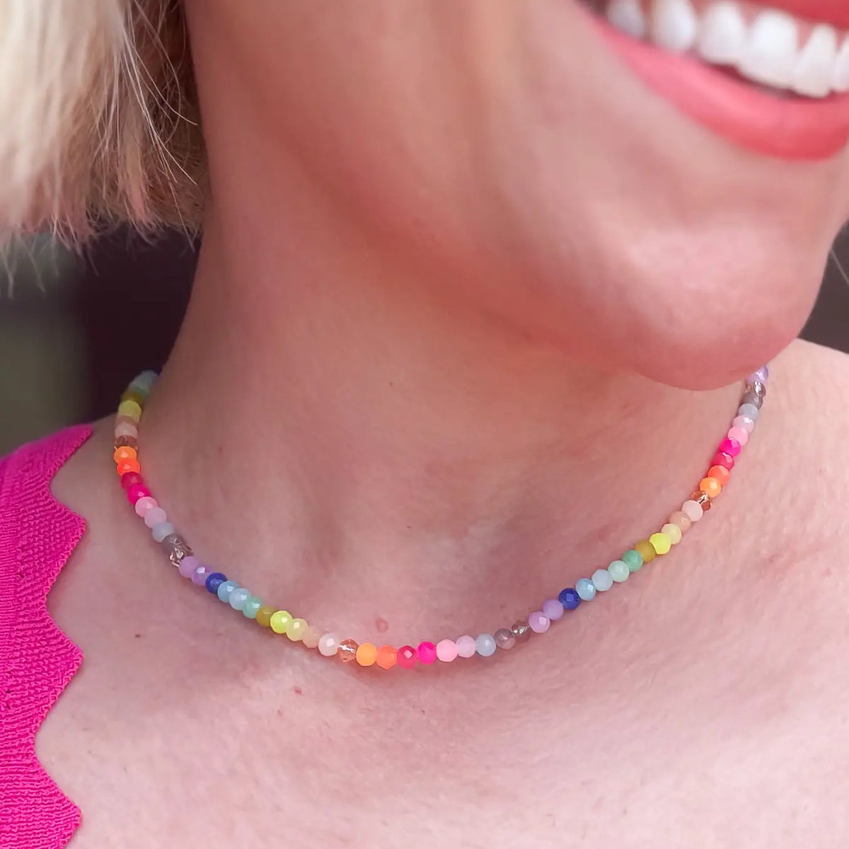 Leigh Colorful Beaded Necklace