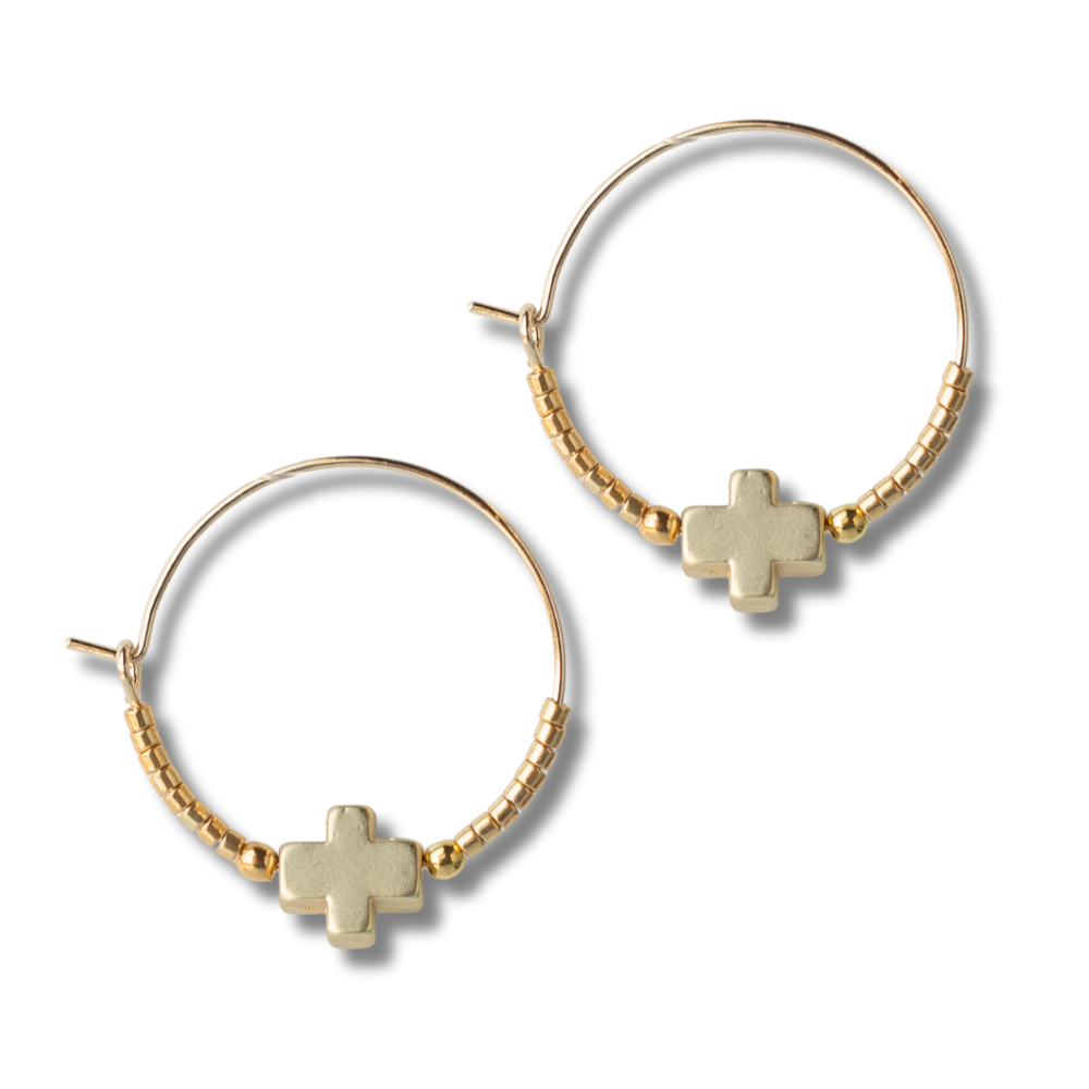 Faithful Earrings: Gold