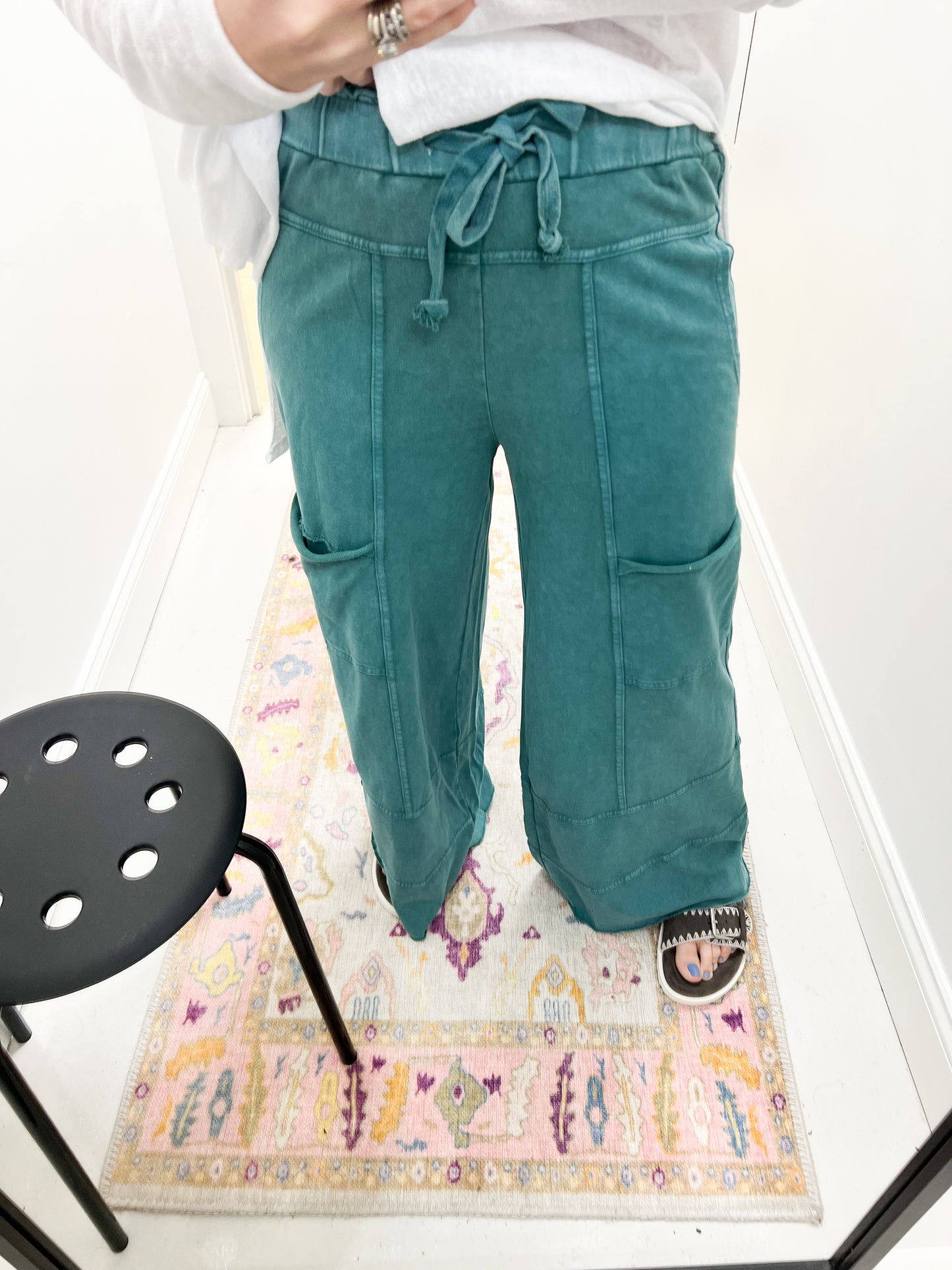 Willow Pocket Wide Leg Teal