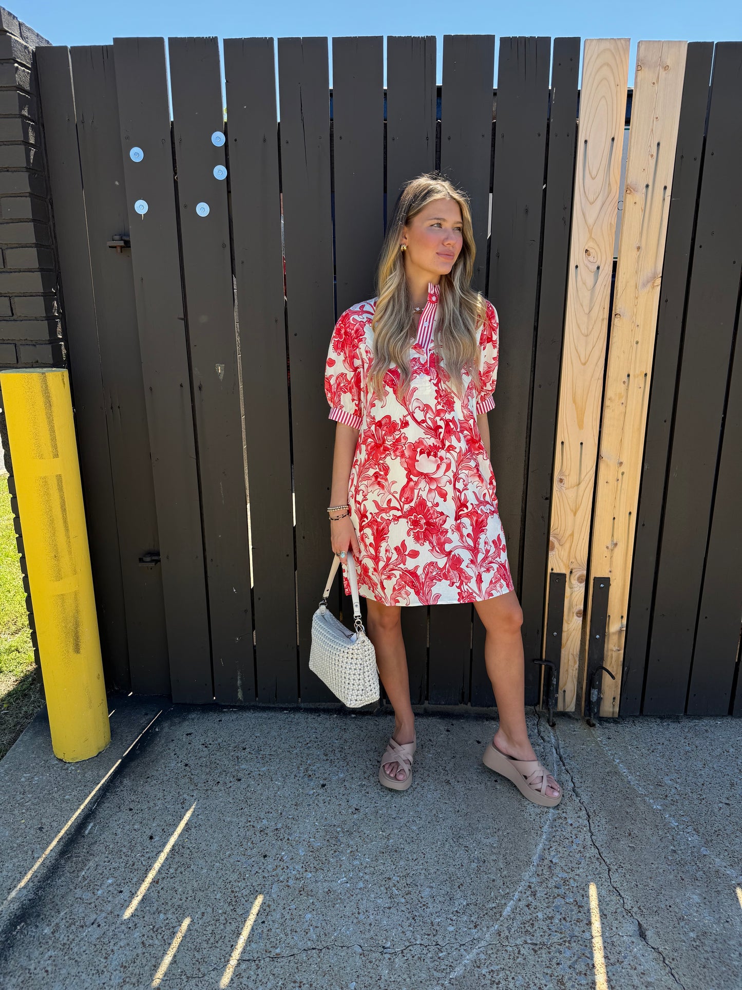 Morning Glory Dress Red
