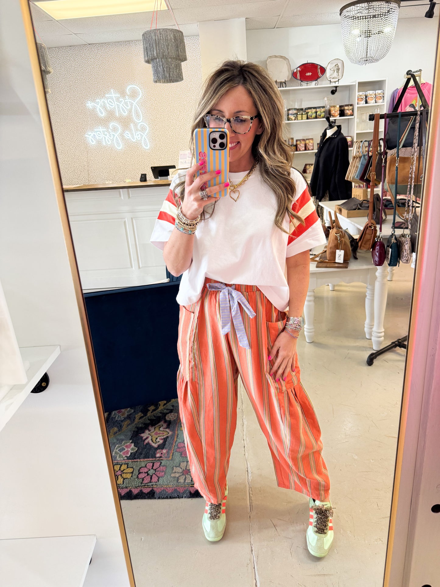 Blake Tangerine Pants