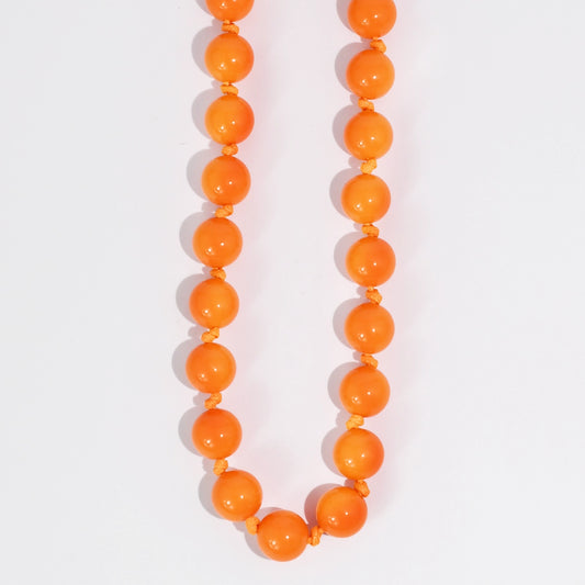 Bubblegum Beads Necklace Orange