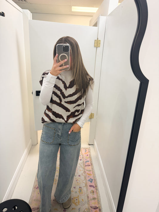 Zebra Days Sweater