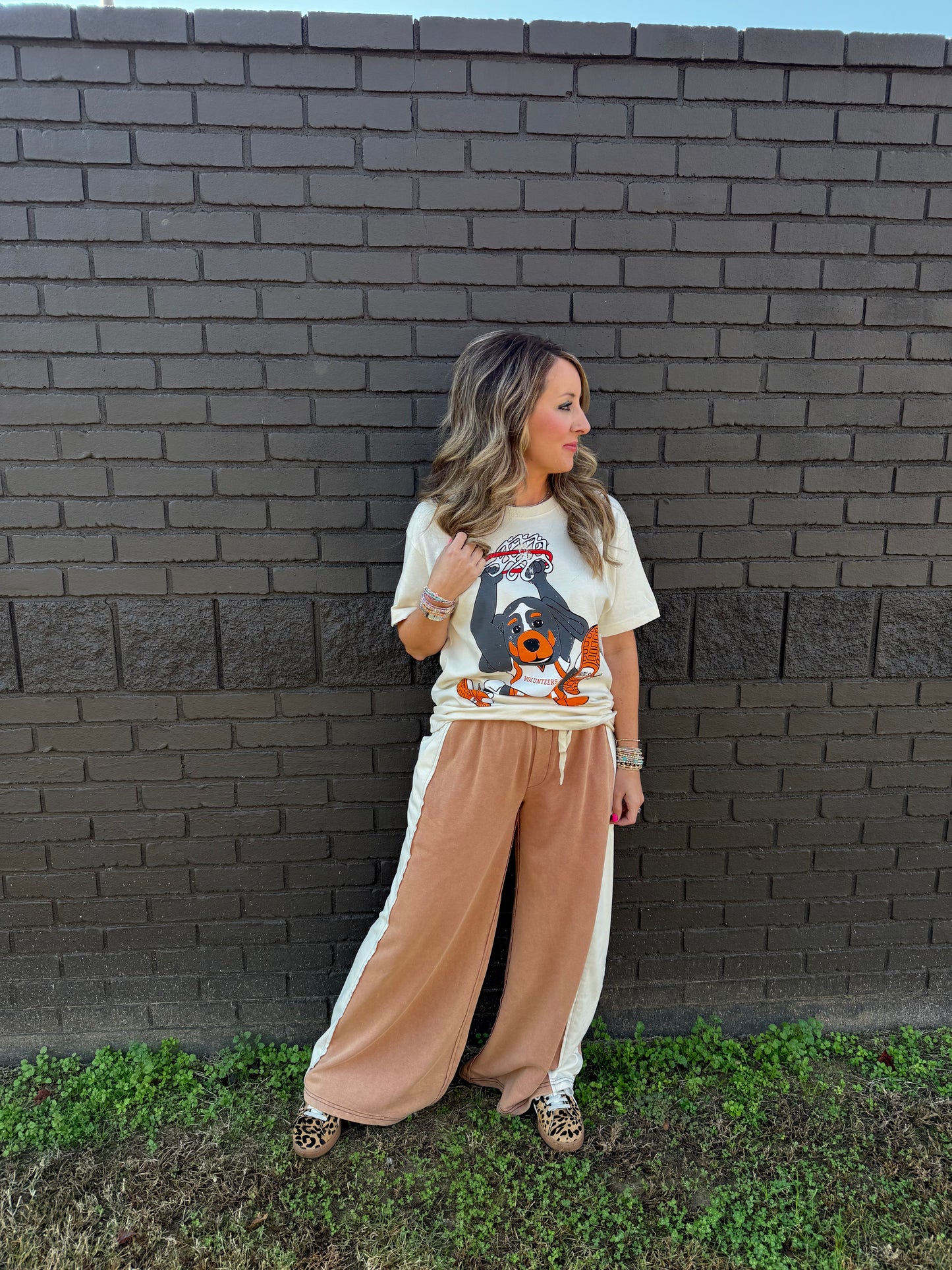 Tennessee Vols Double Baller Off White Heavyweight Tee