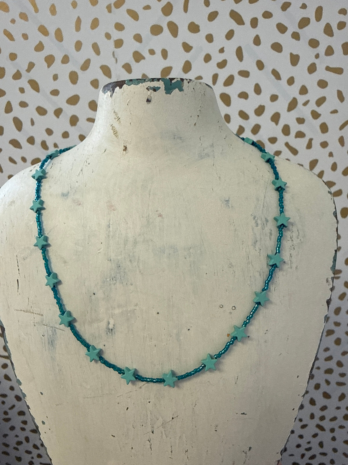 Halo Star Necklace Teal/Teal