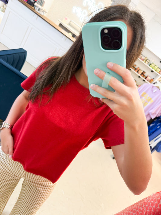 Griffin Red Sweater