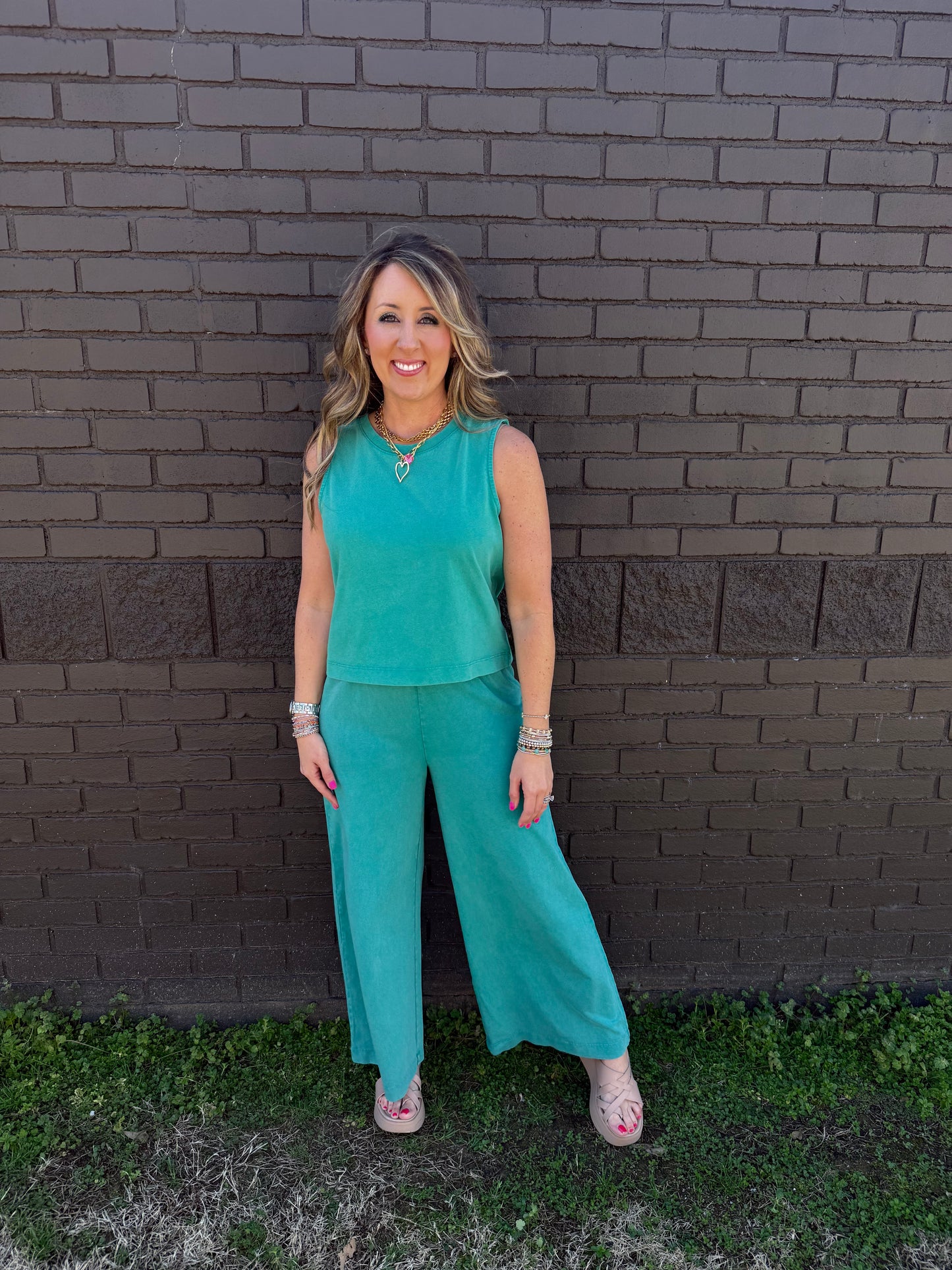 Z Supply Sloane Jersey Muscle Tank La Palma