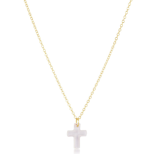 E Newton 16” Necklace Blessed Crystal Charm