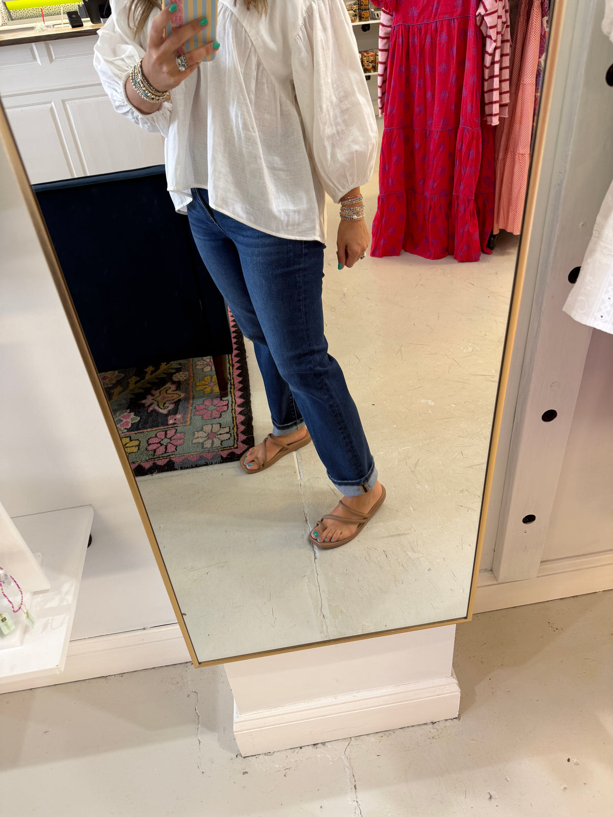 Cate High Rise Dark Jeans