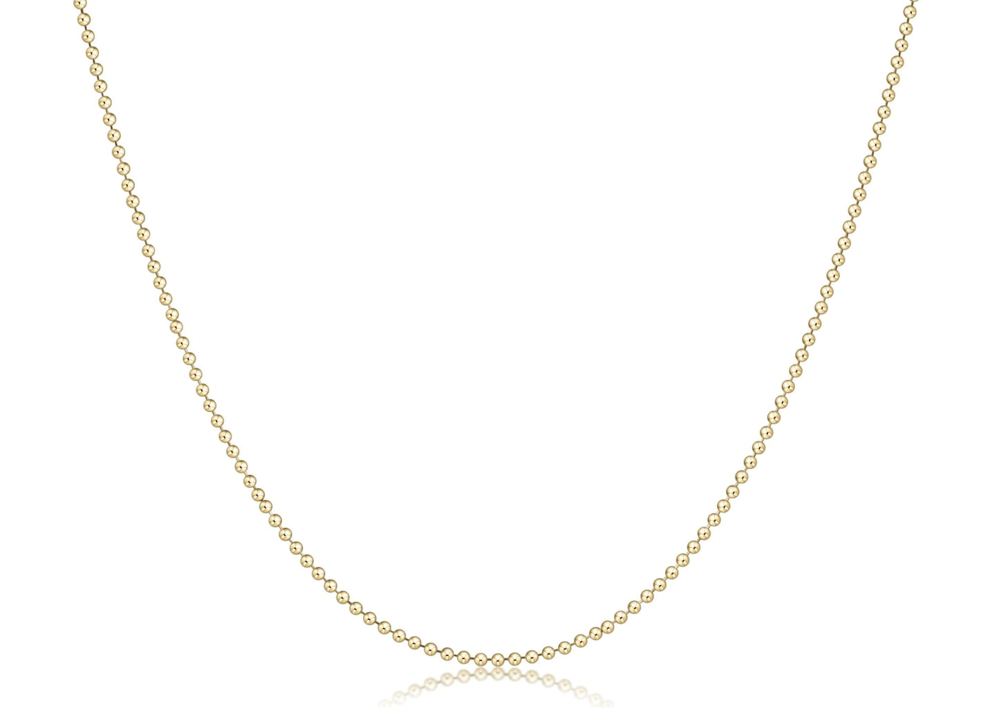 E Newton Classic Gold Beaded Chain