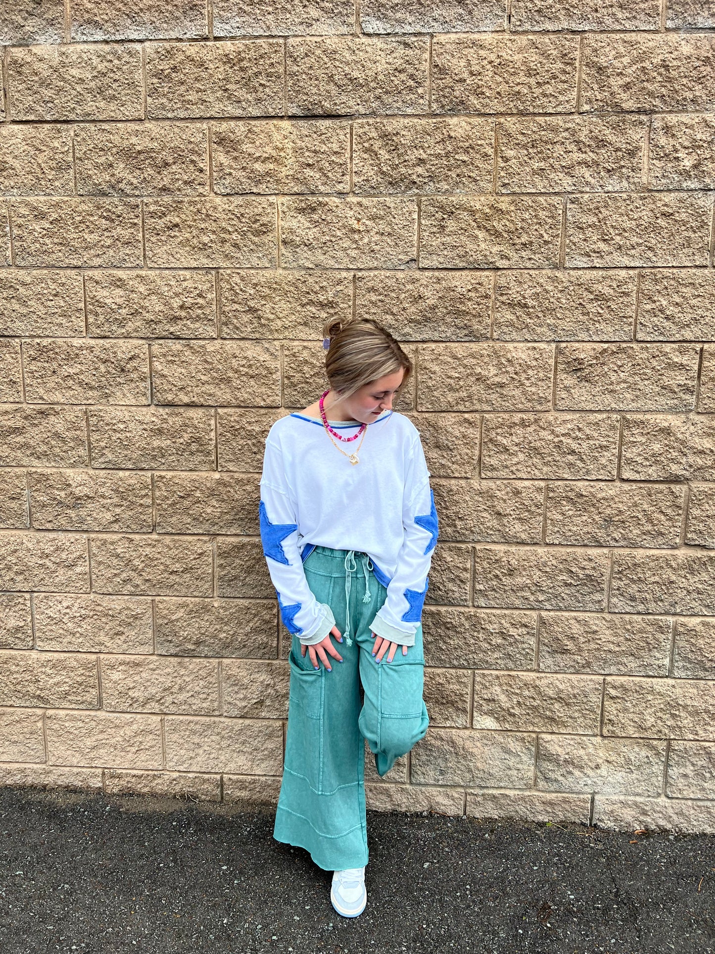 Willow Pocket Wide Leg Teal