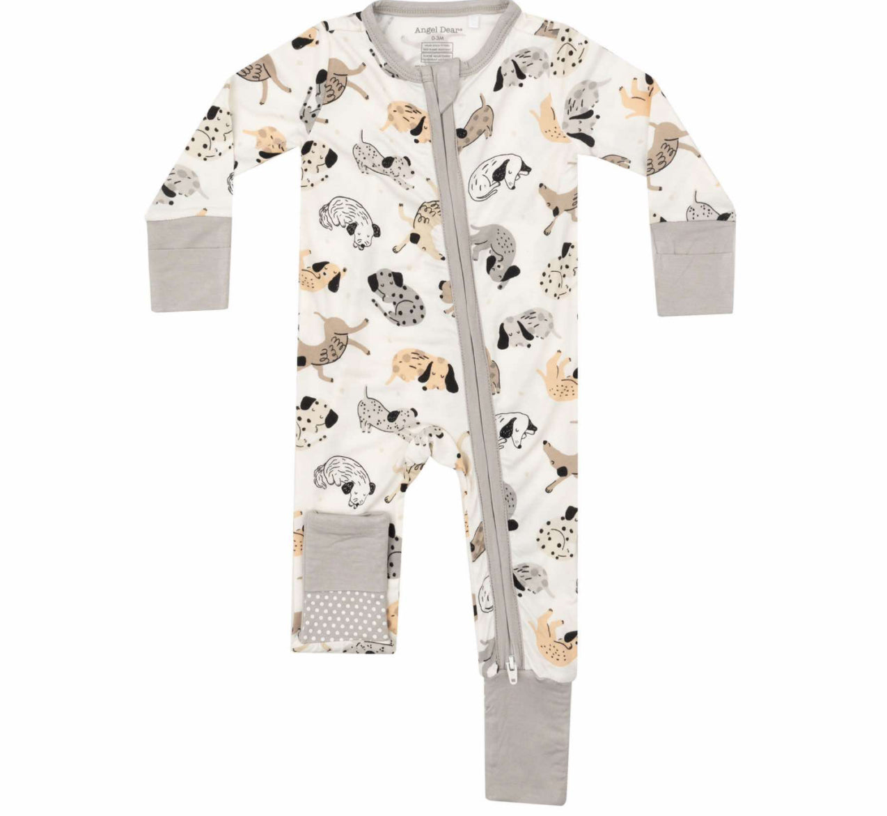 Angel Dear Cozy Pups 2 Way Zipper Romper