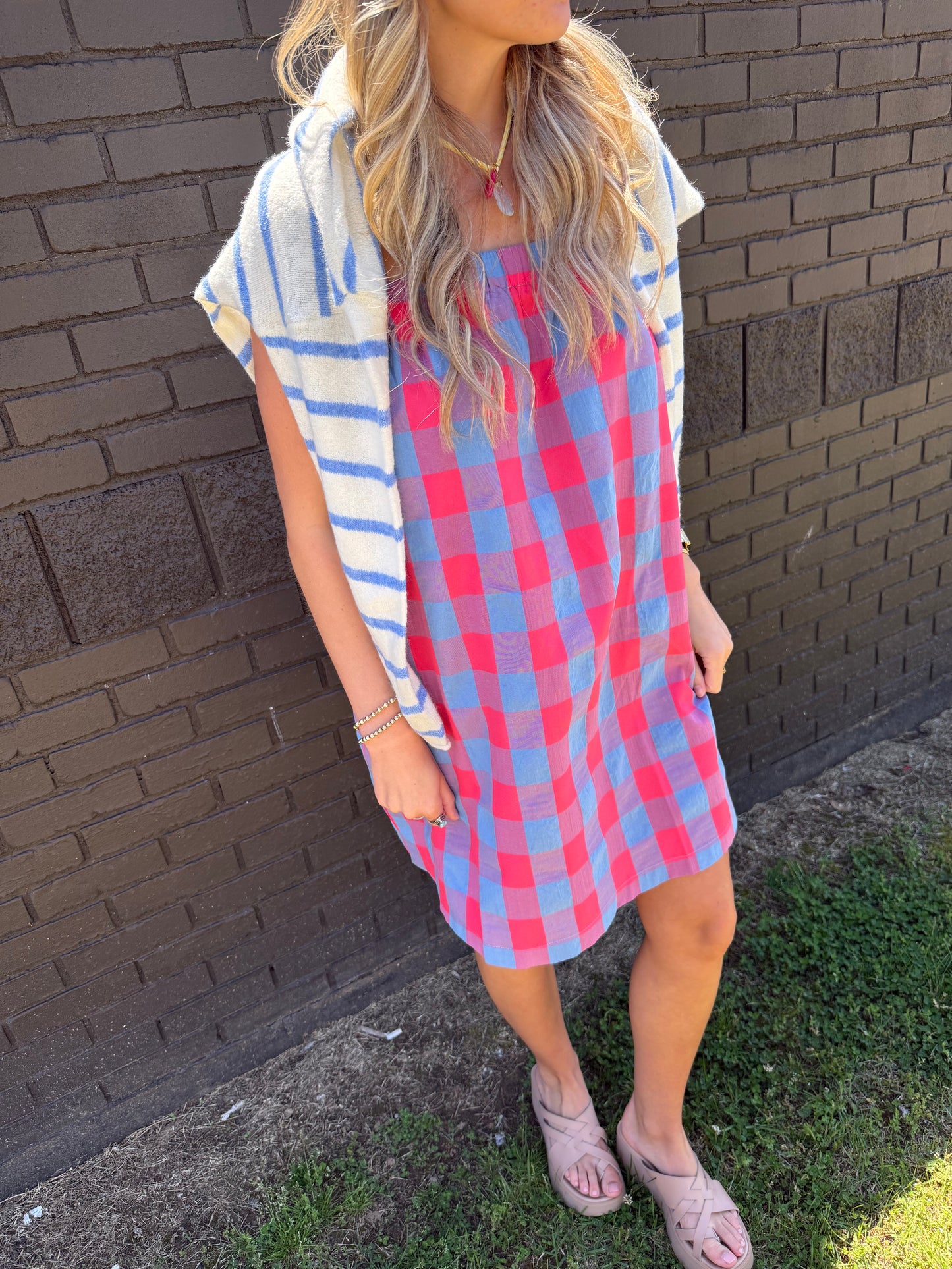 Piper White Stripe Cardigan