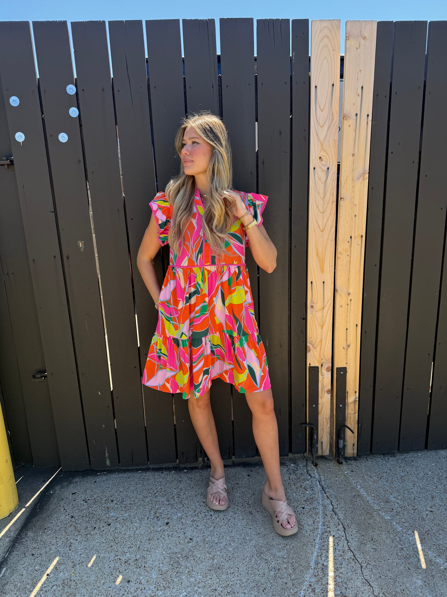 Finn Floral Dress Pink
