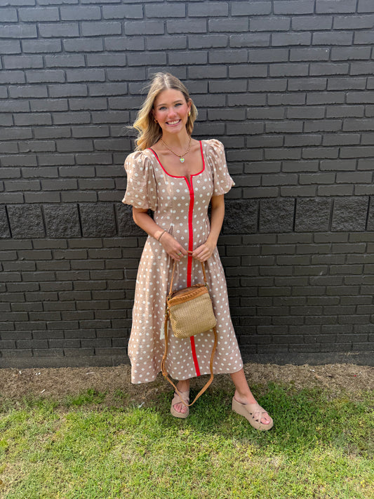 Playa Polka Dot Midi