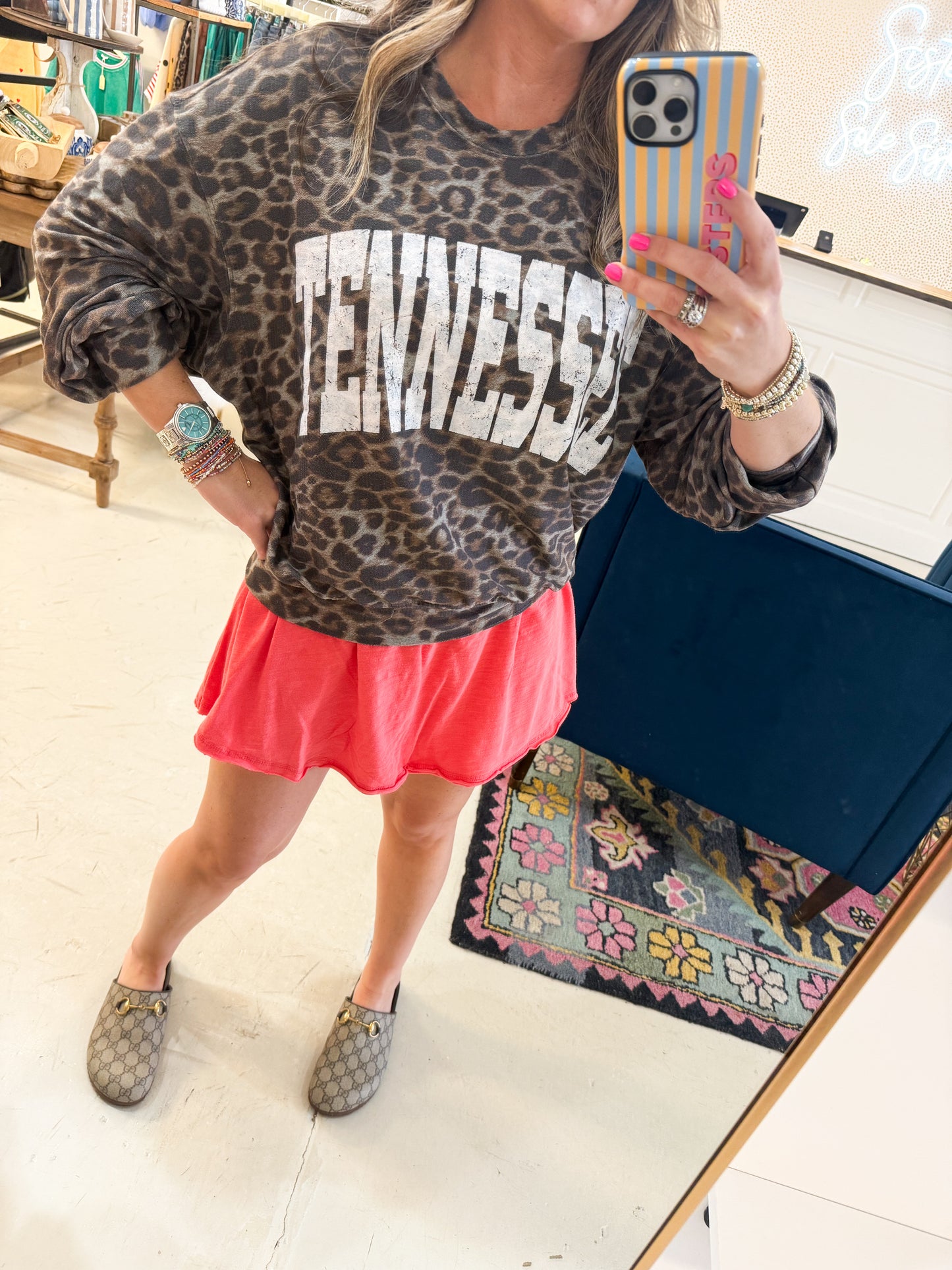 Tennessee Leopard Top