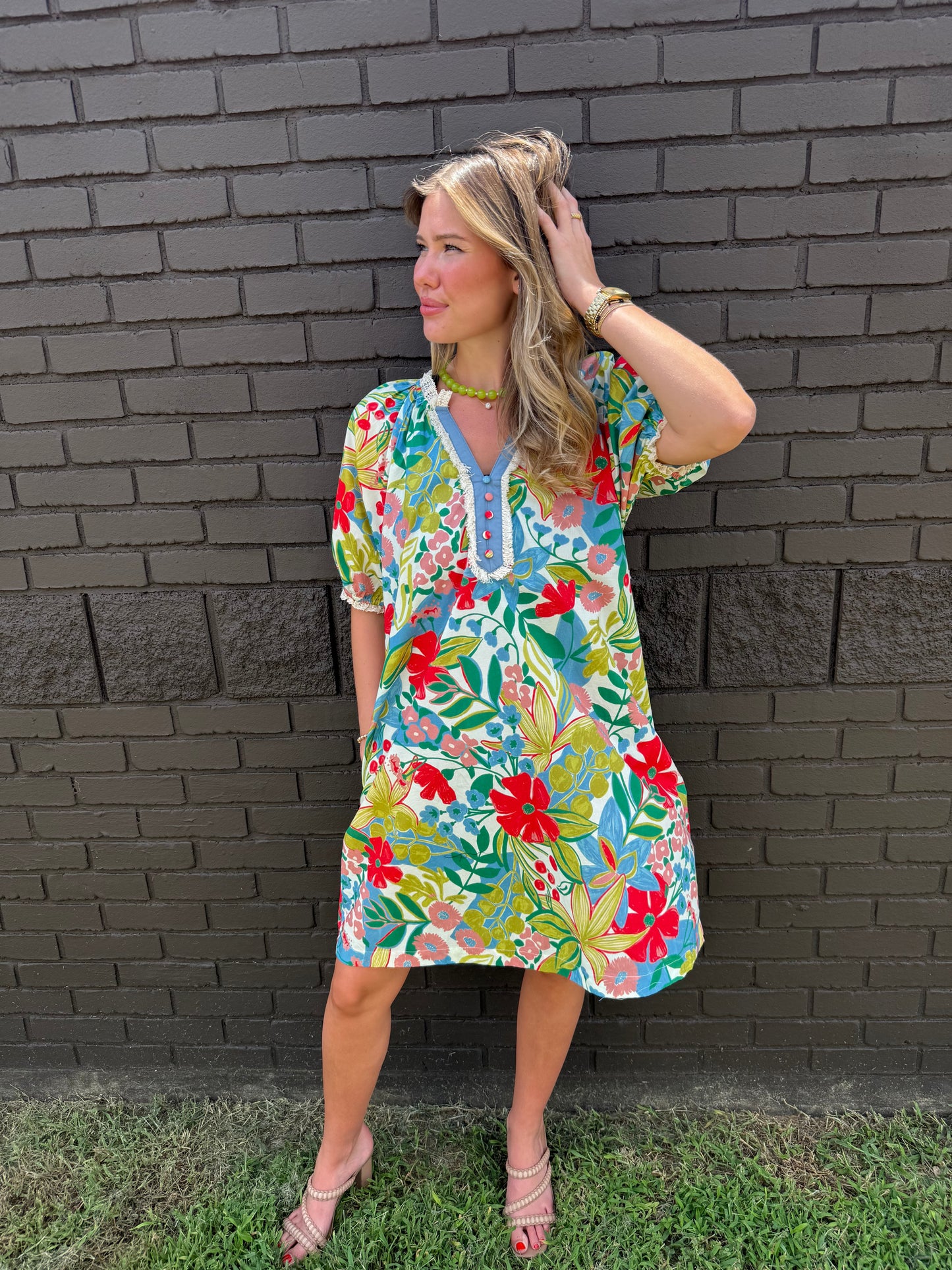 In The Garden Dress Cream