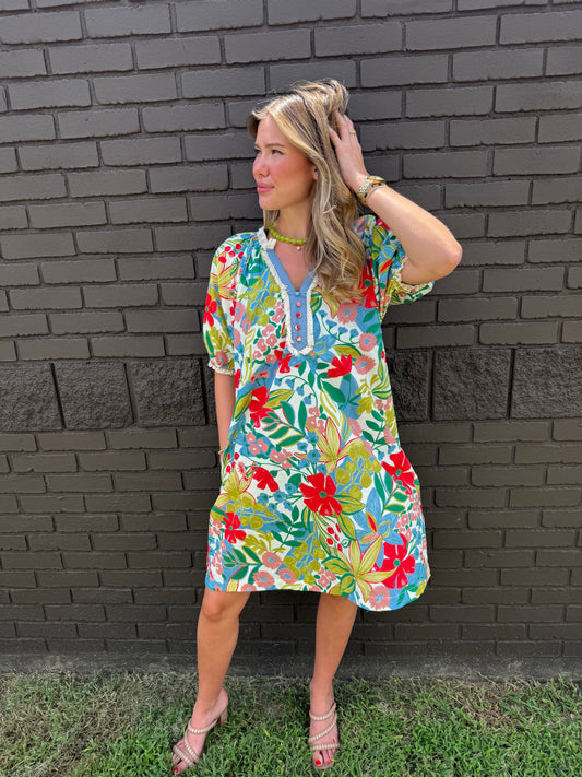In The Garden Dress Cream