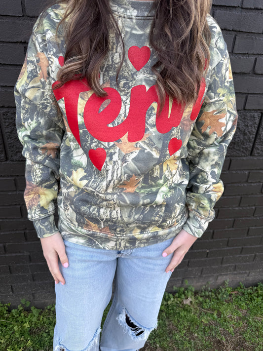 Tenn Heart Camo Sweatshirt