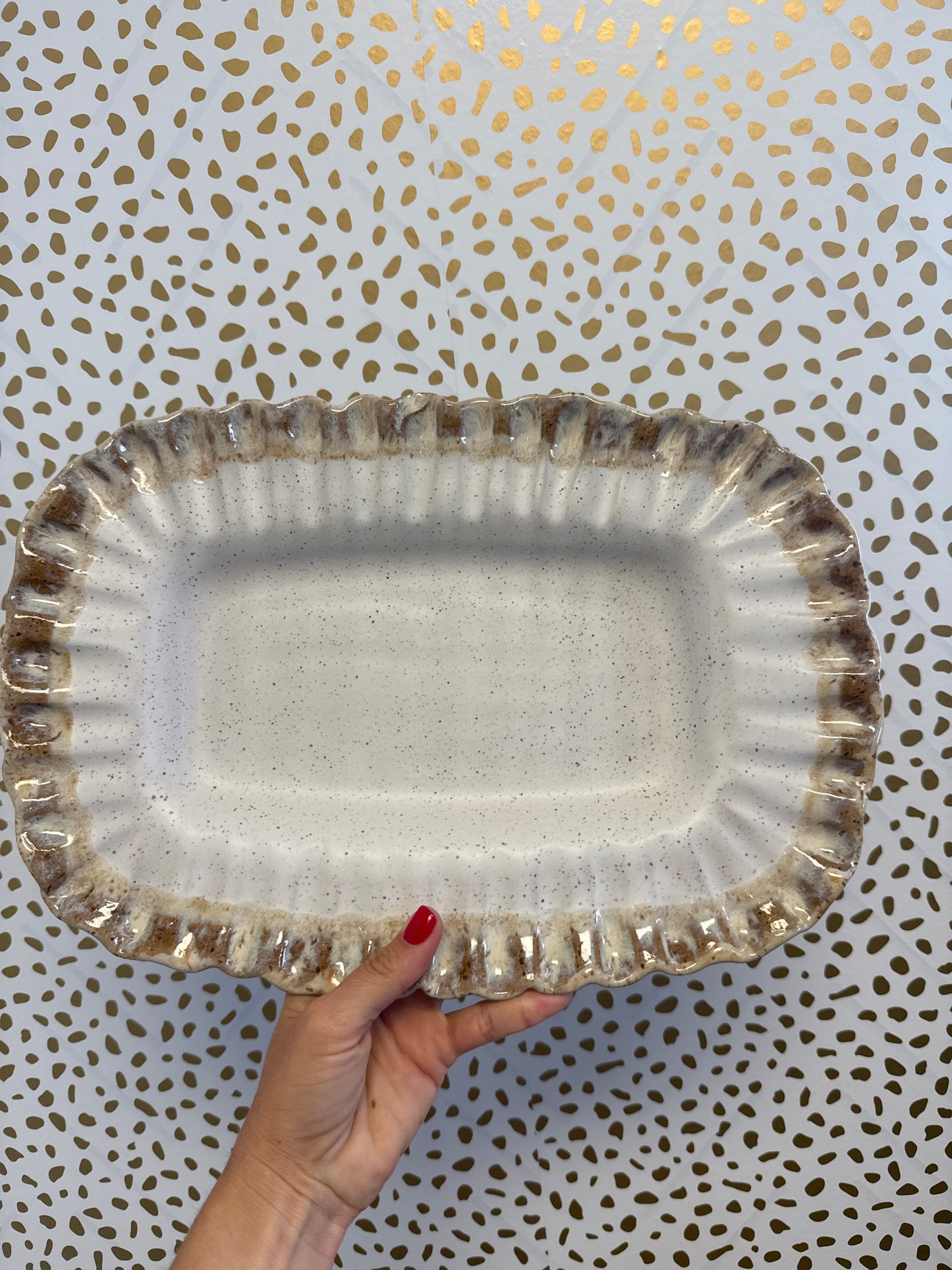 Etta B Ruffled Platter