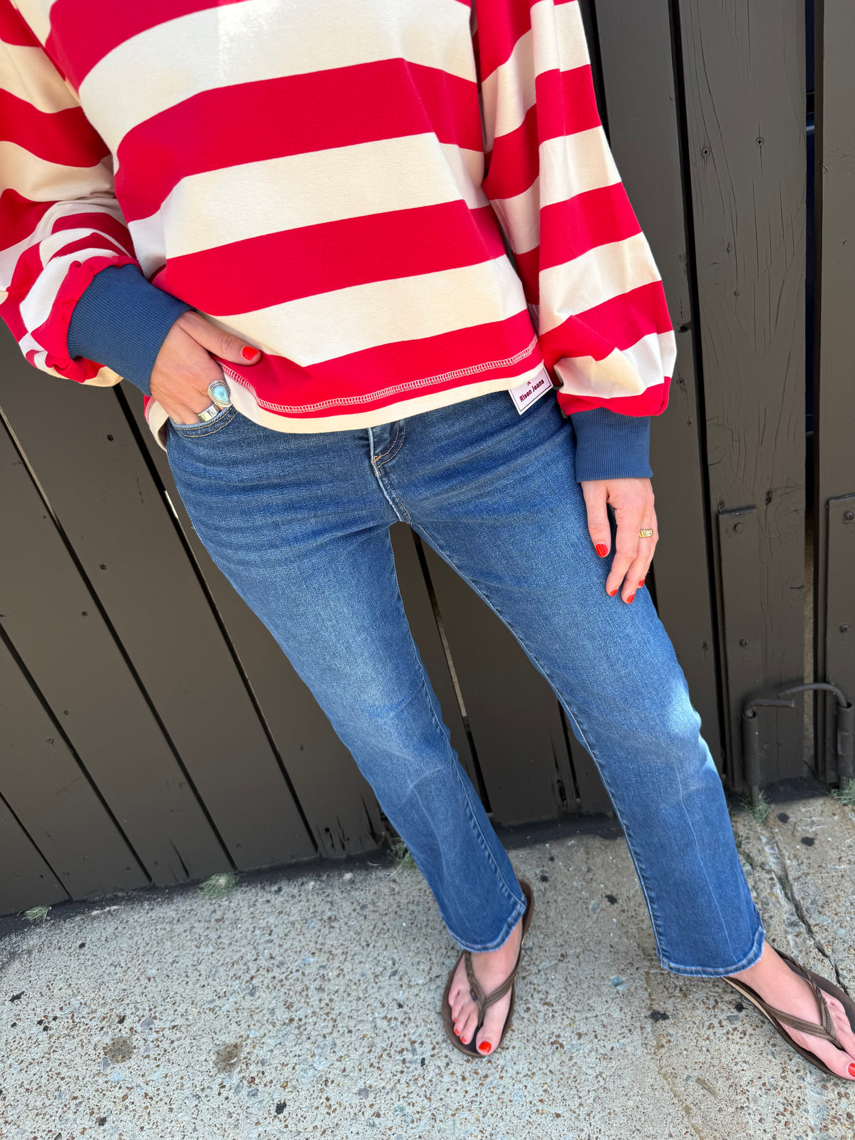 Cate High Rise Dark Jeans
